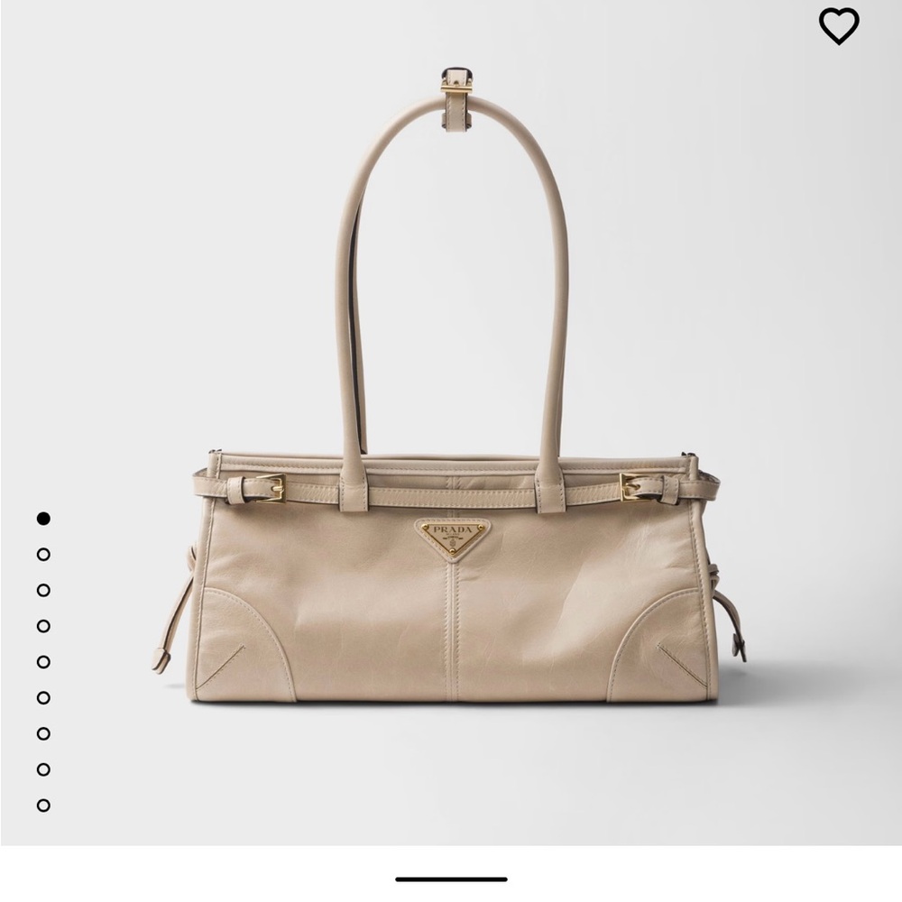 Prada Tan Leather Meduin Bonnie Shoulder Bag